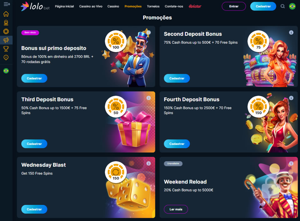 Apenas jogos de alta qualidade, slots ao vivo e sistemas estáveis e seguros são coletados.